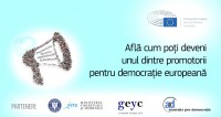A doua ediţie a proiectului "Promotori pentru democrație europeană"